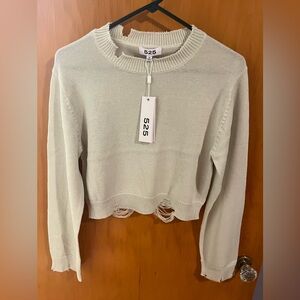 525 White Sage Sweater
